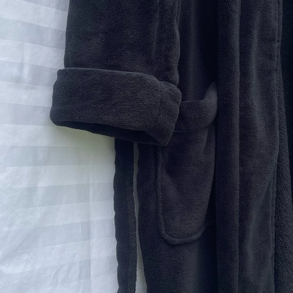 Polo Ralph Lauren Men’s Black Robe XL-Lightweight Travel-GYM GUYS FOR YOU ✈️🏋️